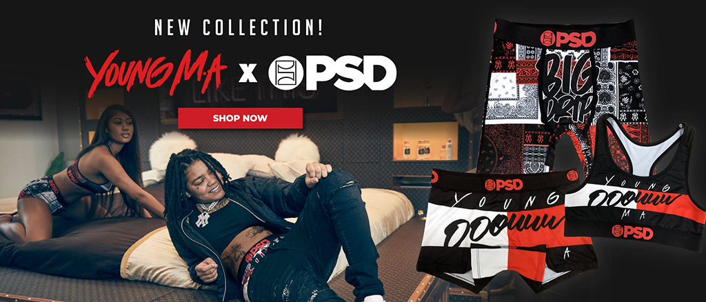 Young M.A x PSD Exclusive New Underwear Collection – Young M.A Music